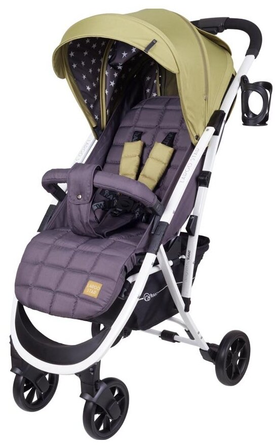 Коляска прогулочная Rant Largo Star Greek Olive. Цвет: Оливковый