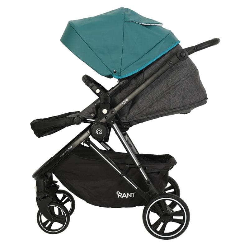 Коляска 2 в 1 Rant Neo черно-бирюзовый