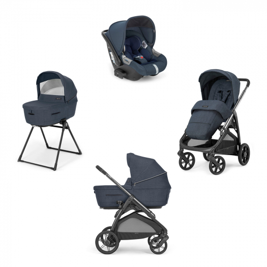 Коляска 3 в 1 Inglesina Aptica New с подставкой под люльку Stand Up, Resort Blue