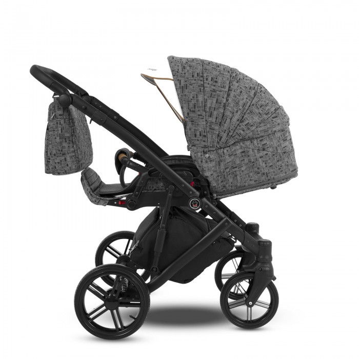 Коляска Camarelo Avenger 2 в 1серый жаккард/белая экокожа