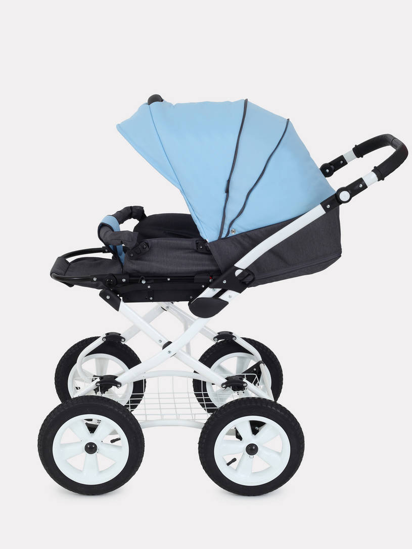 Коляска 2 в 1 Rant Dream Classic 09 серый-голубой