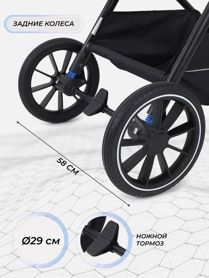 Коляска 2 в 1 Rant Moss 2025 Grey