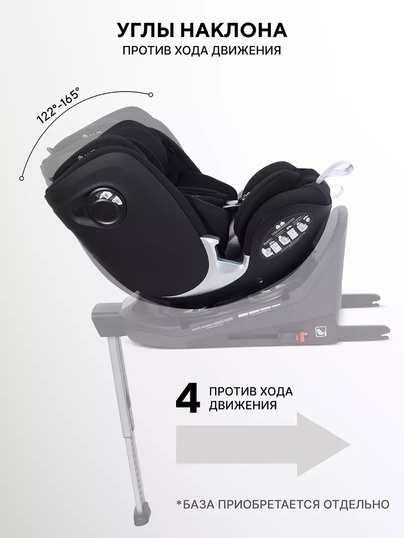 Автокресло Rant Aster Max (40-125 см) Black