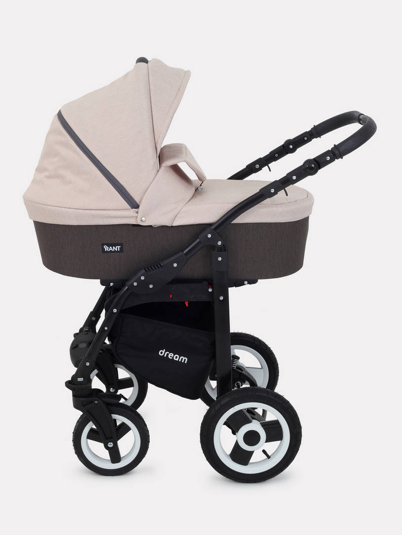 Коляска 2 в 1 Rant Dream 05 коричневый-бежевый