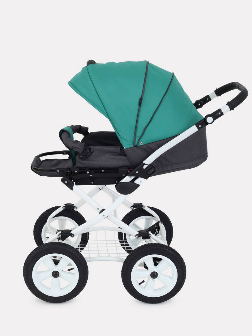 Коляска 2 в 1 Rant Dream Classic 08 серый-темно-зеленый