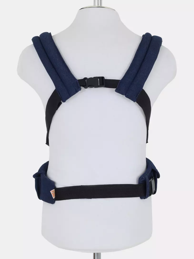 Рюкзак-кенгуру Топотушки Деним стежка синий