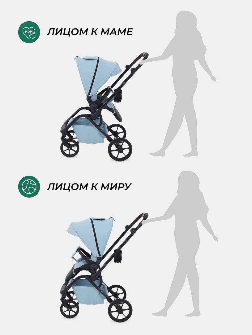 Коляска прогулочная Mowbaby Mio Blue