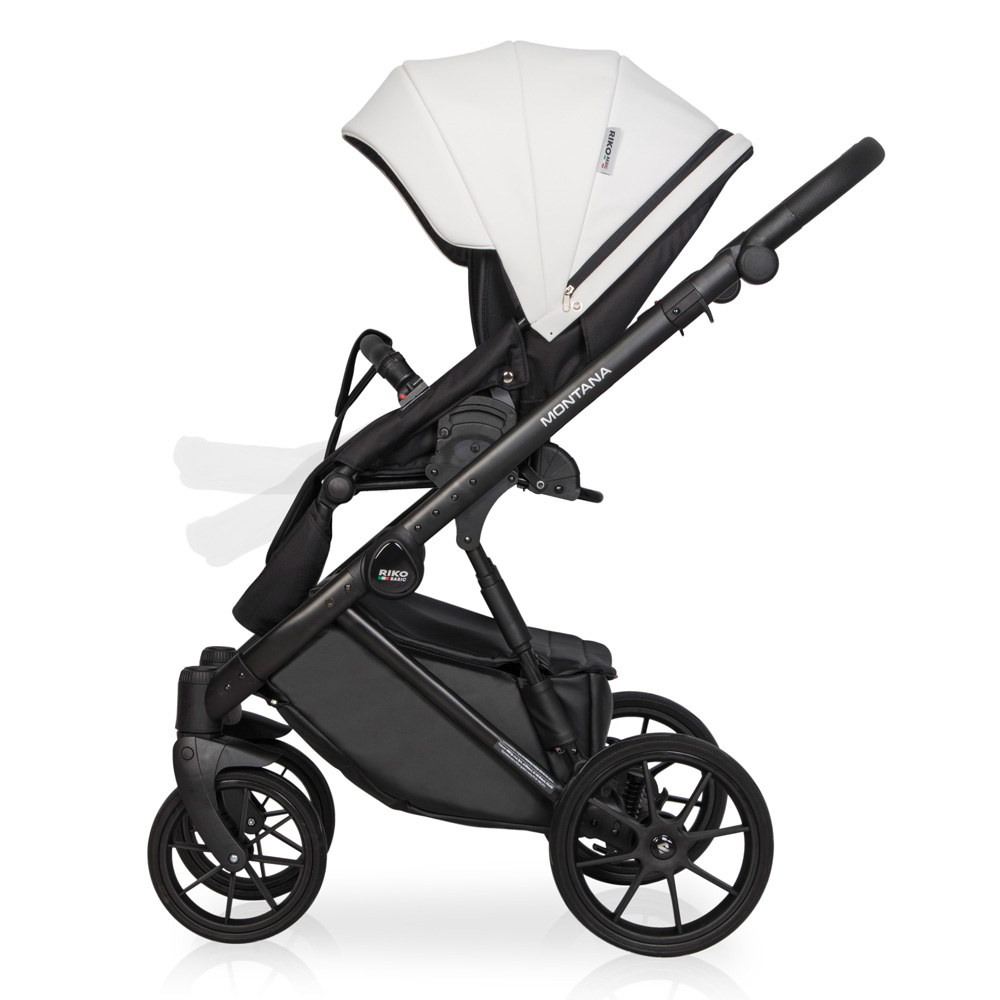 Коляска 3 в 1 Riko Basic Montana Ecco 11 White белый