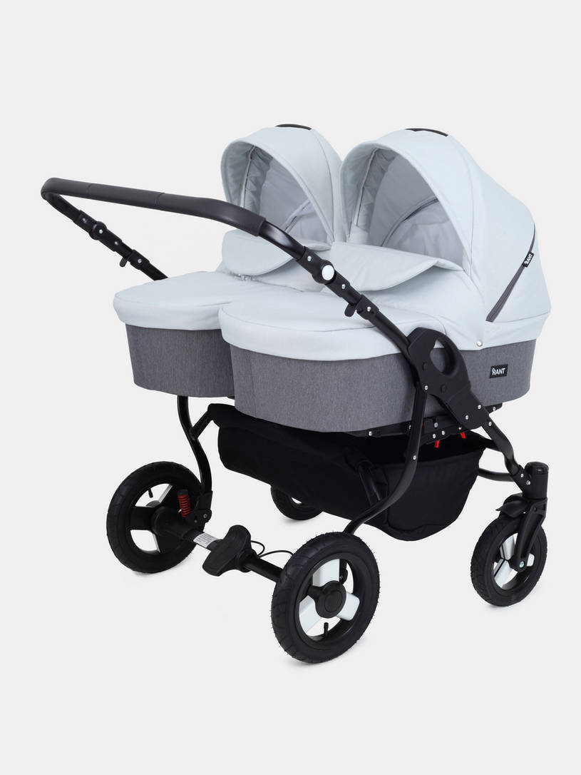 Коляска для двойни 2 в 1 Rant Dream Duo 01 графит-серый