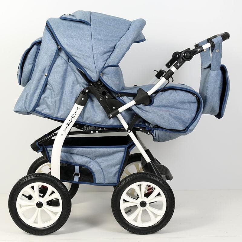 Коляска прогулочная Bart-Plast Victoria Prime PKL 01, цвет: синий джинс