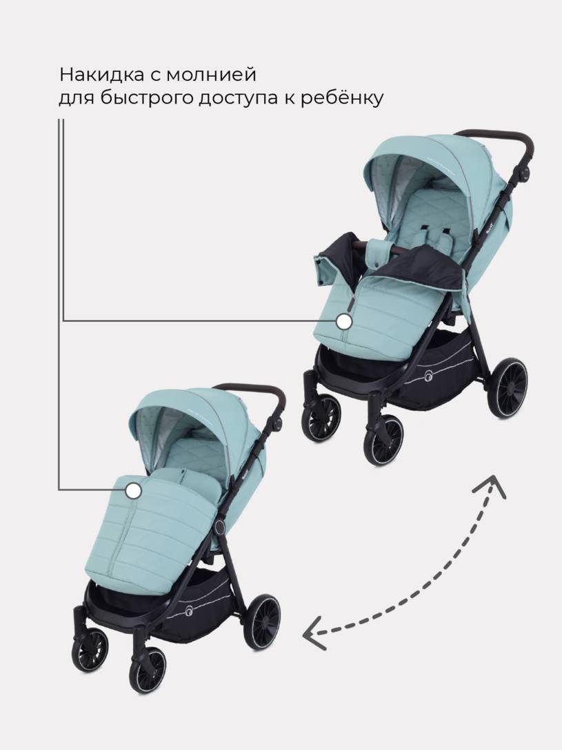 Коляска прогулочная RANT BEAT RA851 Ocean Green
