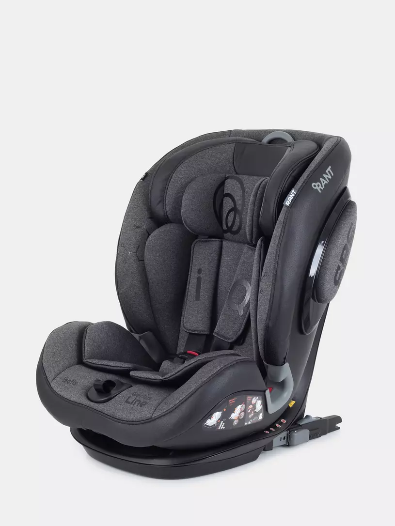 Автокресло Rant IQ isofix 1/2/3 (9-36 кг) Dark grey