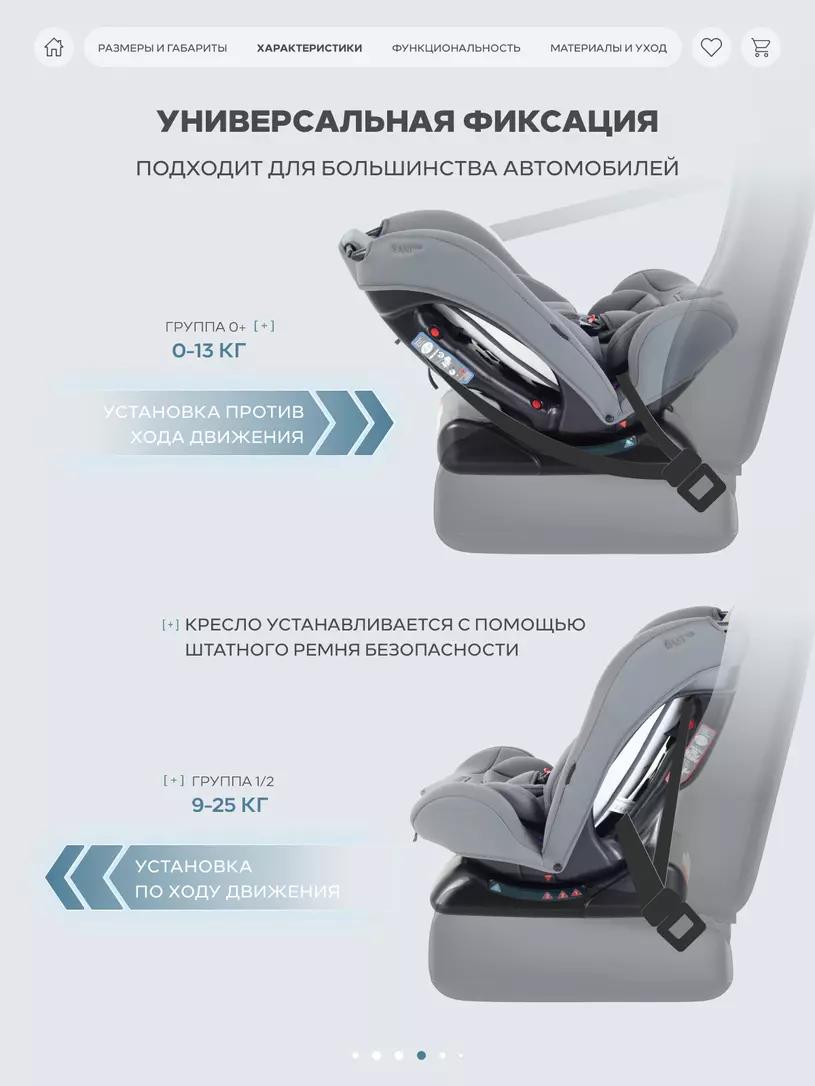 Автокресло Rant Basic Rally Next группа 0+/1/2 (0-25 кг) Grey