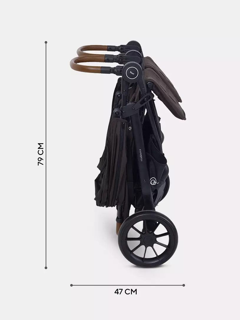 Коляска прогулочная для двойни Rant Twinny Chocolate 2025