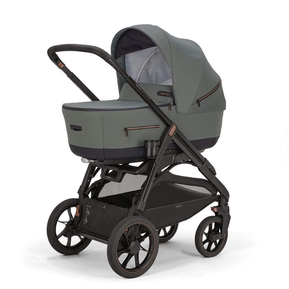Коляска 2 в 1 Inglesina Aptica XT New с подставкой под люльку Stand Up, Taiga Green