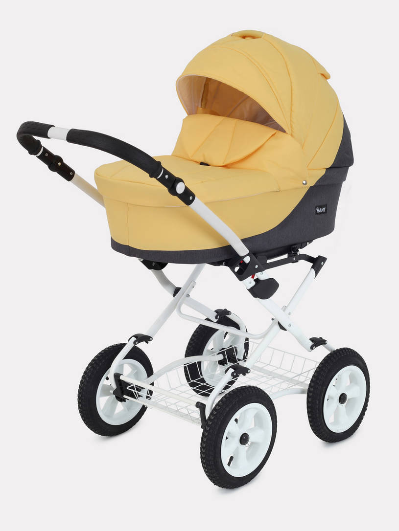 Коляска 2 в 1 Rant Siena Classic 10 серый-желтый