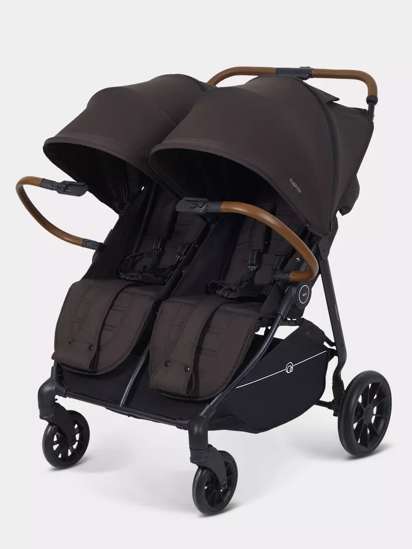 Коляска прогулочная для двойни Rant Twinny Chocolate 2025