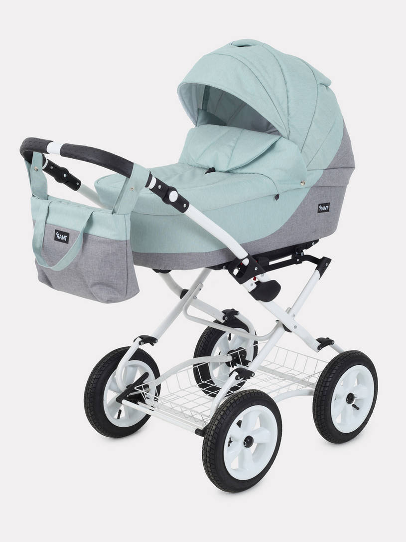 Коляска 2 в 1 Rant Siena Classic 08 серый-ментоловый
