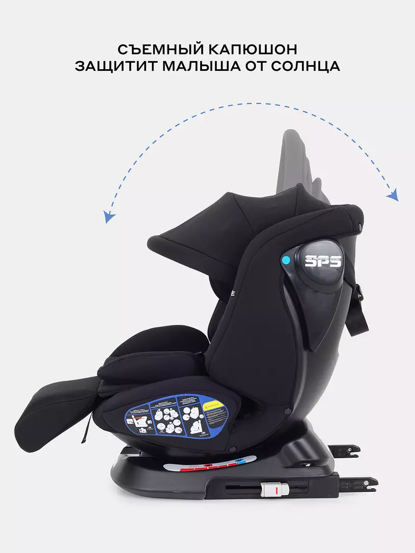 Автокресло Rant Nitro Plus isofix 0/1/2/3 (0-36 кг) Black