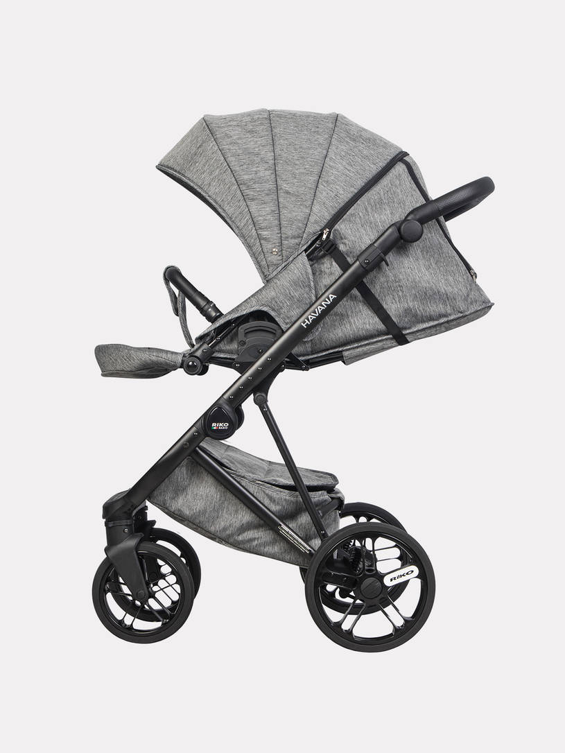 Коляска 2 в 1 Riko Basic Havana 02 серо-зеленый