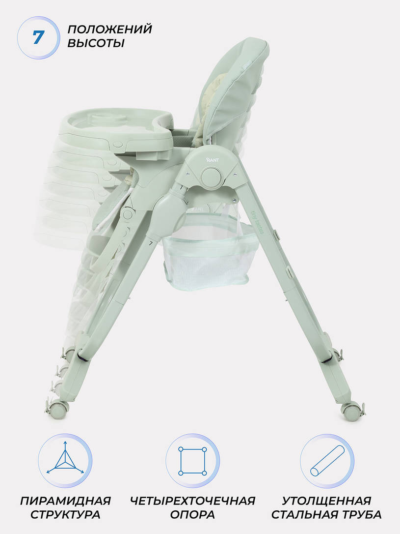 Стульчик для кормления Rant Cafe 2025 Green