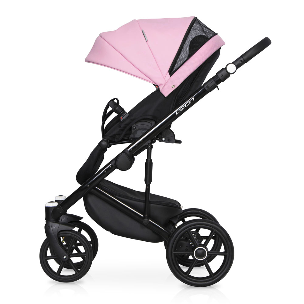 Коляска 3 в 1 Riko Basic Ozon Ecco 23 розовый