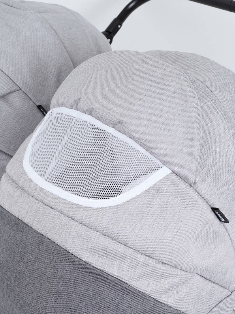 Коляска для двойни 2 в 1 Rant Siena Duo 04 графит-серый