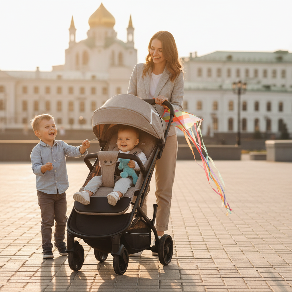 Коляска прогулочная Indigo MEGA бежевый