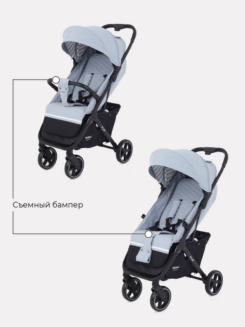 Коляска прогулочная MOWBaby FLIP MB550 Silver