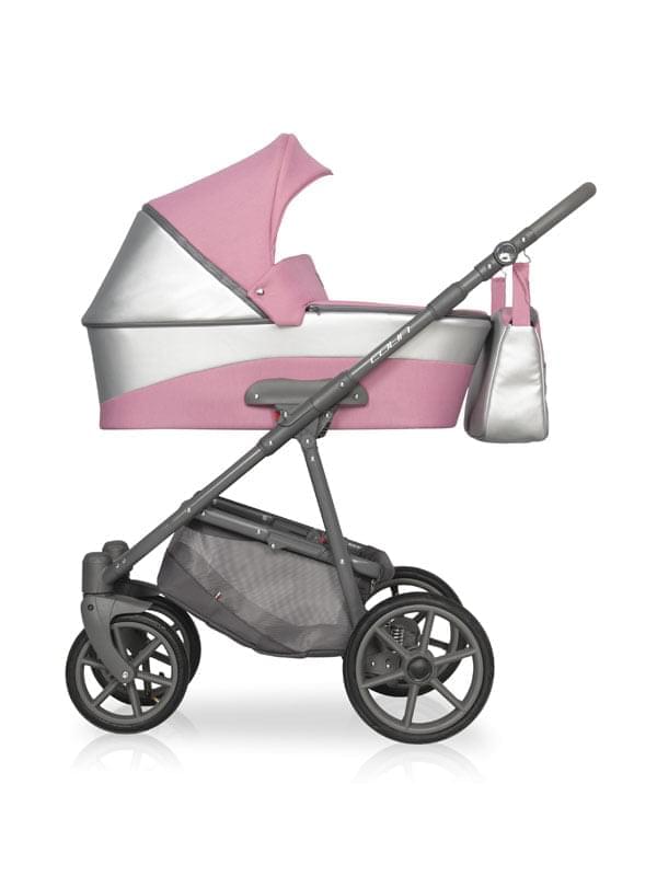 Коляска 2 в 1 Riko Basic Colin 01 серо-розовый