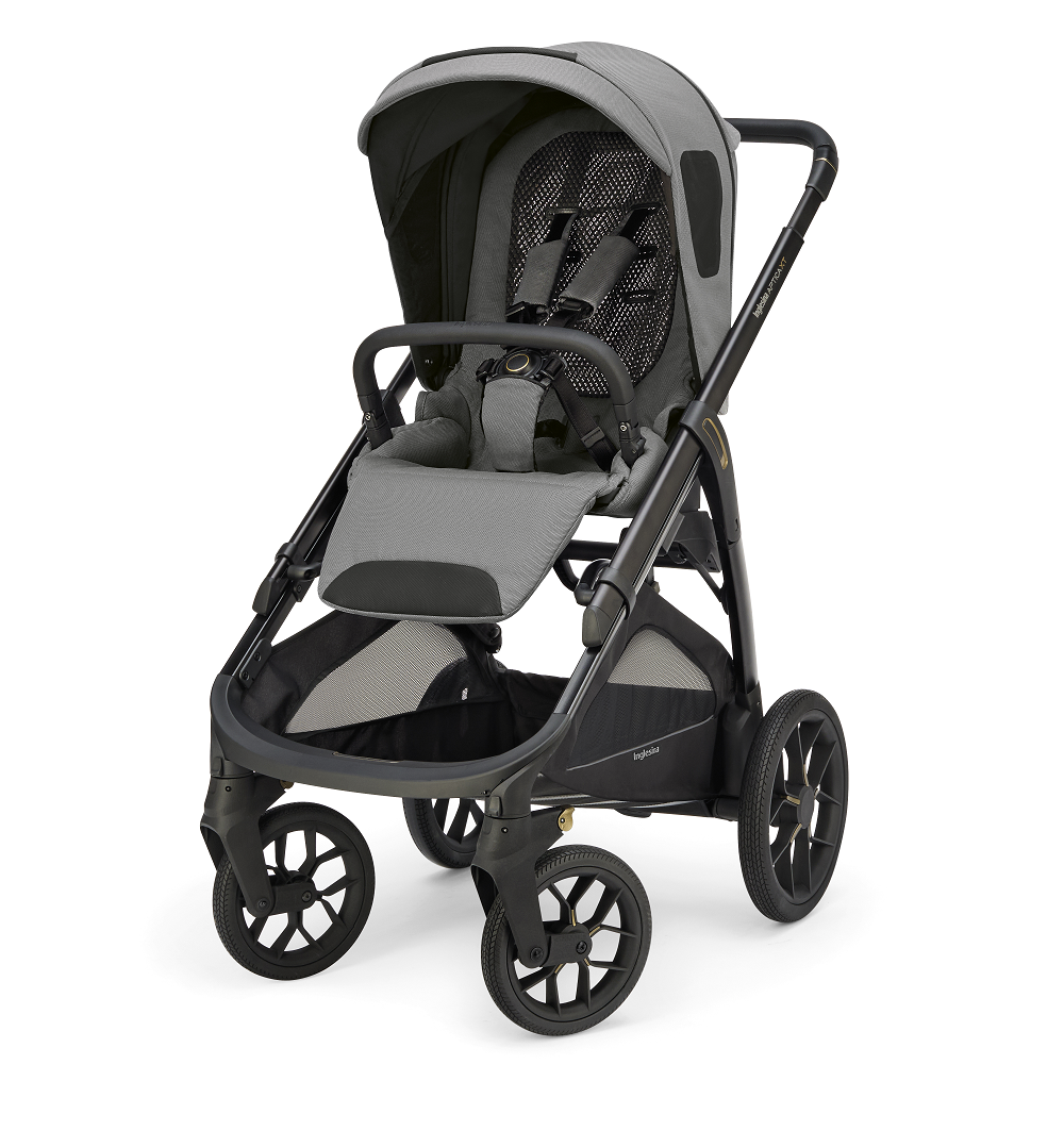 Коляска 3 в 1 Inglesina Aptica XT 2025 + Автокресло Inglesina Darwin i-Size (0-13 кг), Canyon Grey (Серый)