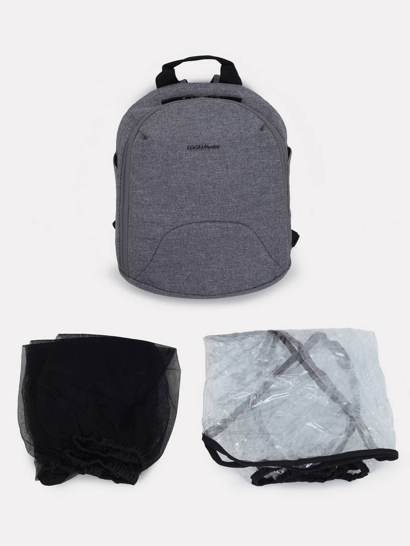 Коляска 3 в 1 Mowbaby Zoom Silver 2025 grey