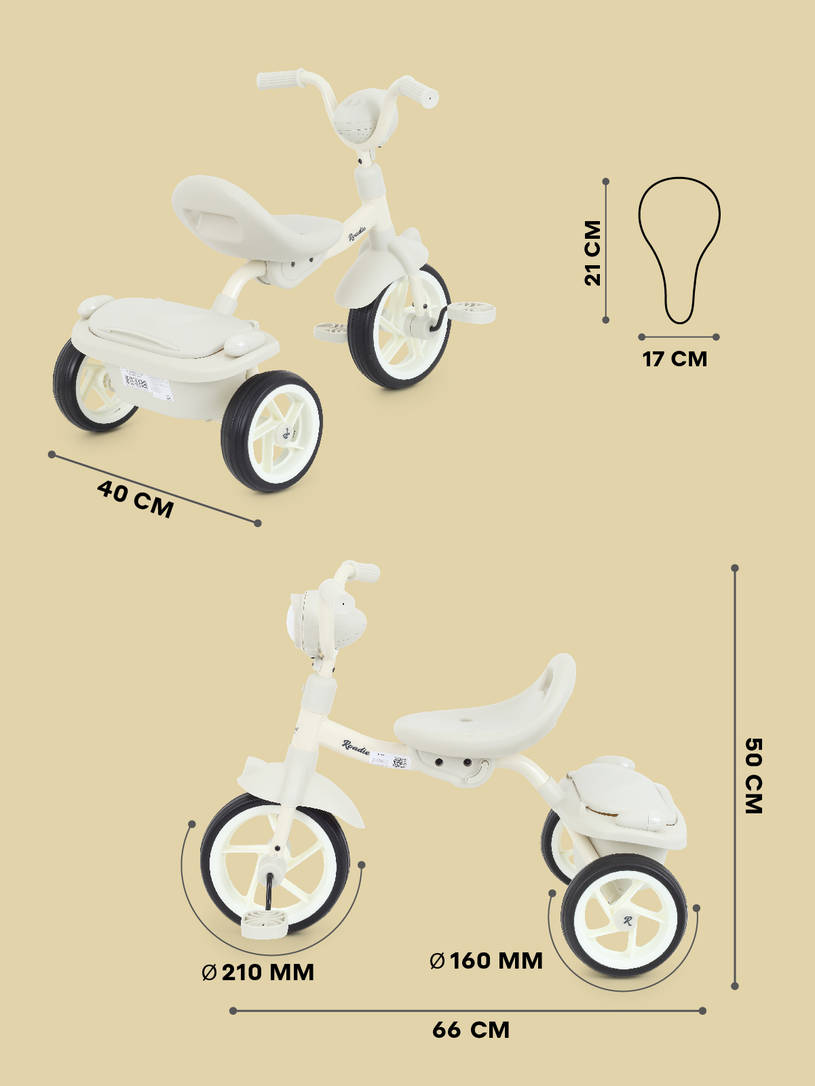 Велосипед 3-х колесный Mowbaby Roadie Grey