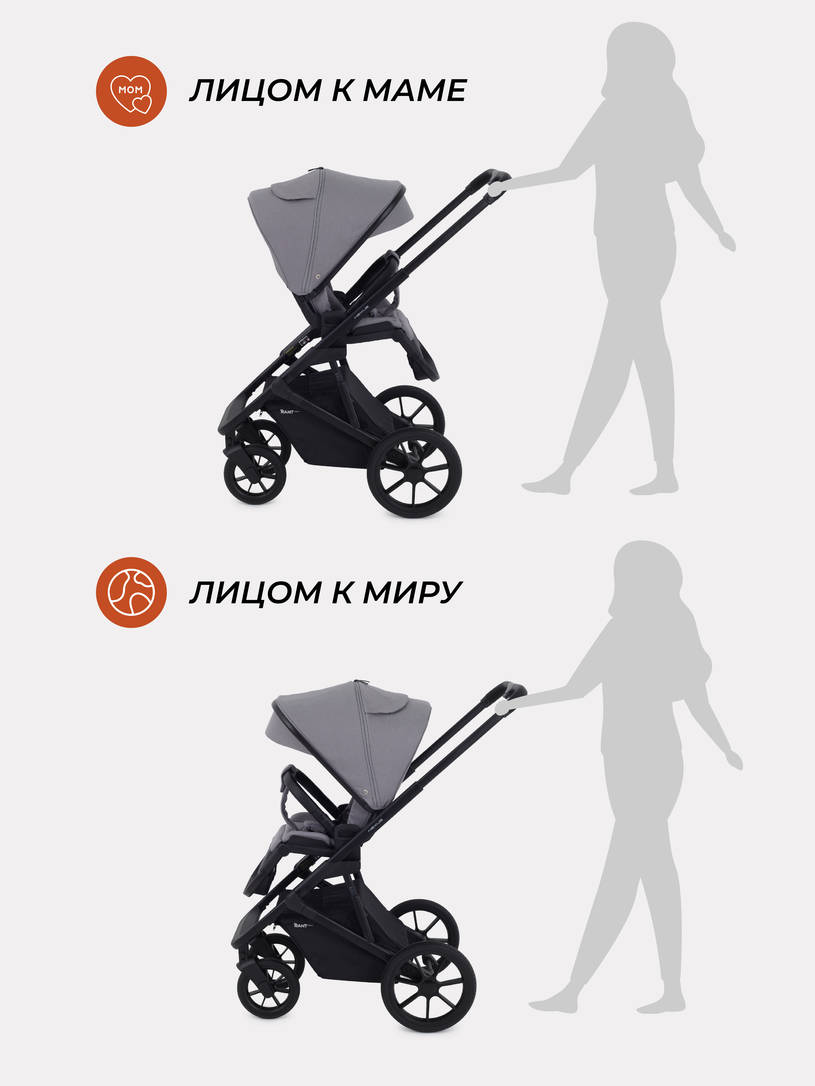 Коляска 3 в 1 Rant Basic Nexus Cloudburst