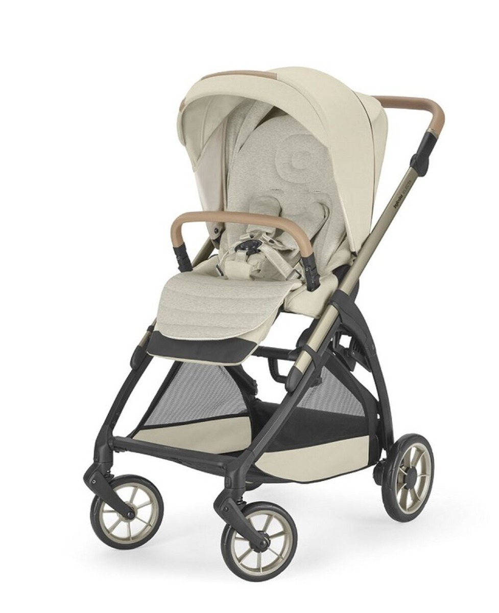 Коляска 3 в 1 Inglesina Electa Element с подставкой под люльку Stand Up, Pure Ecru