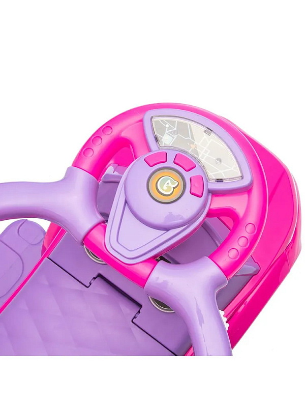 Каталка с ручкой Sevillababy Sport Car 3 в 1 614W розовый