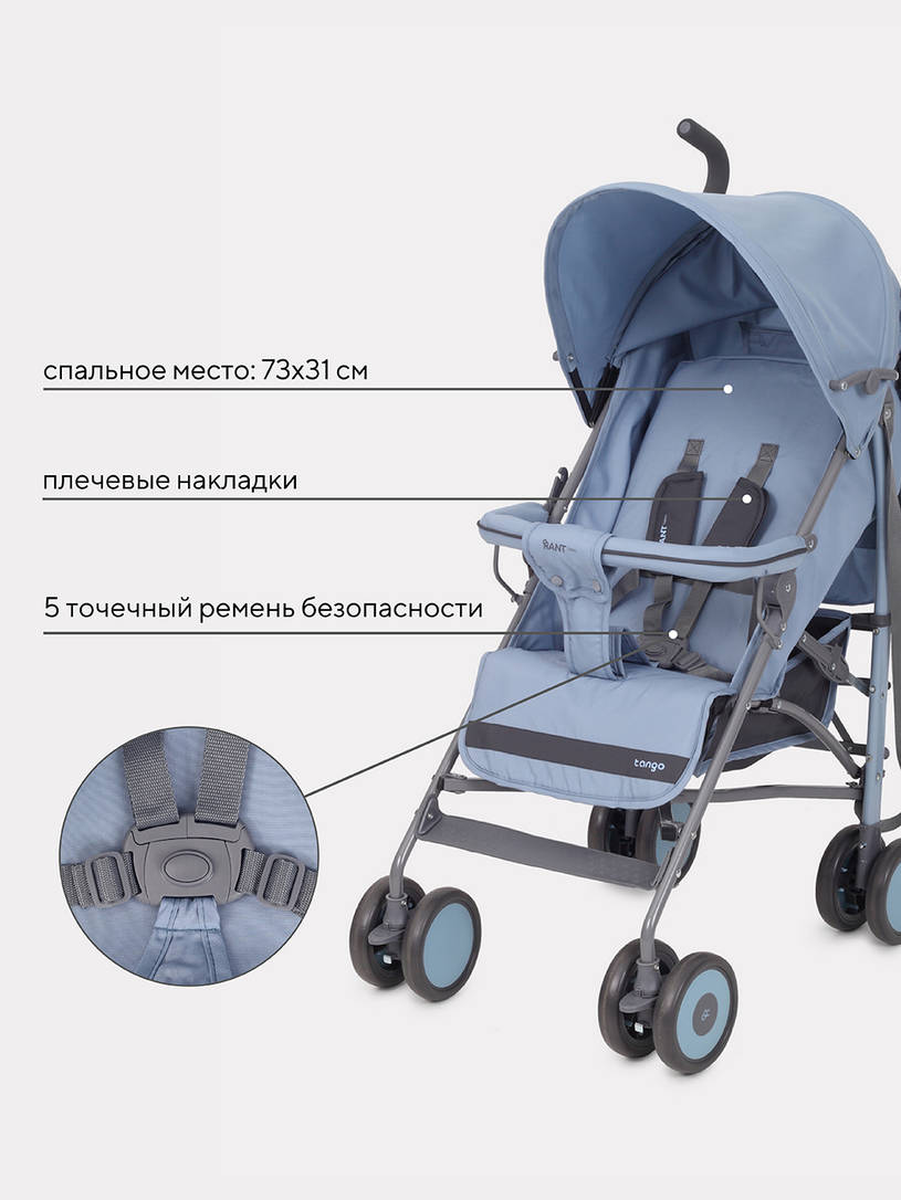 Коляска прогулочная Rant Basic Tango Pacific Blue