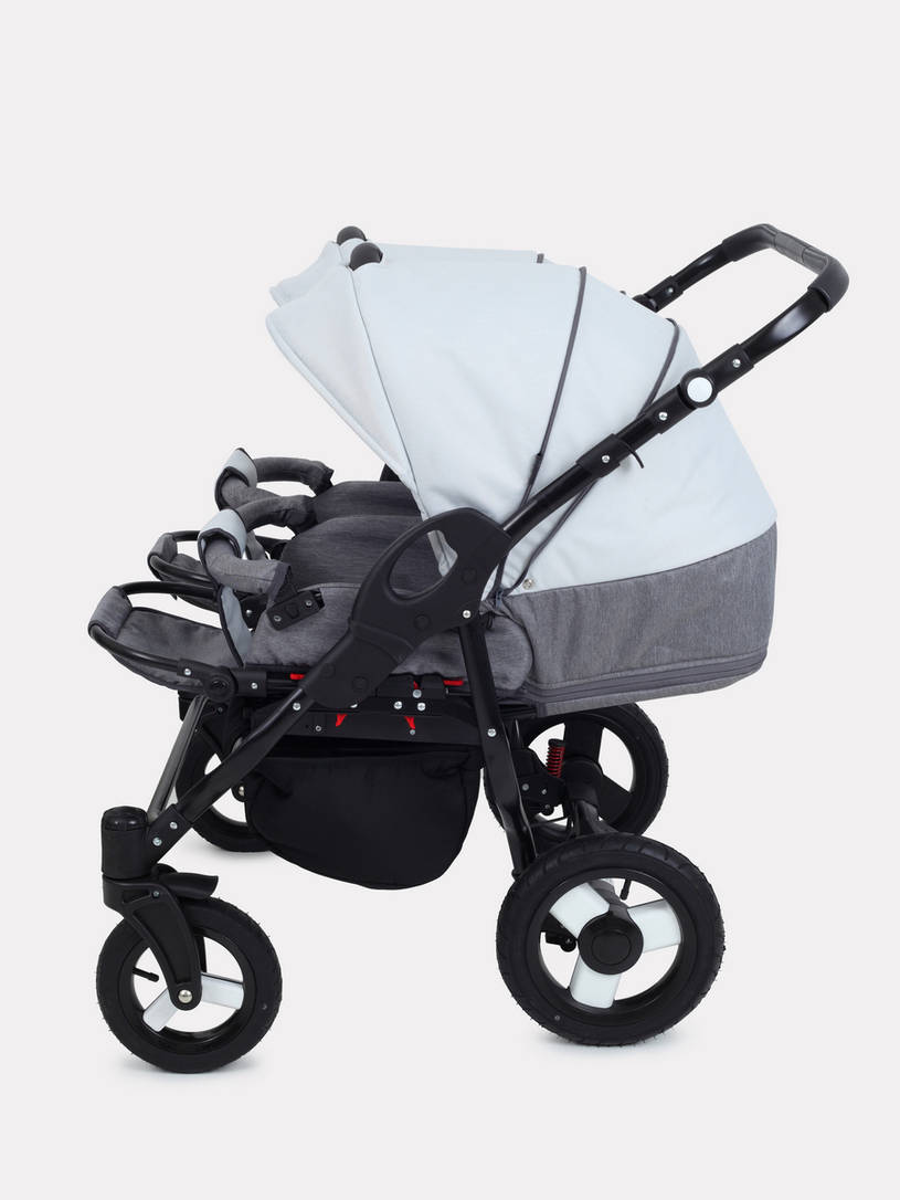 Коляска для двойни 2 в 1 Rant Dream Duo 01 графит-серый