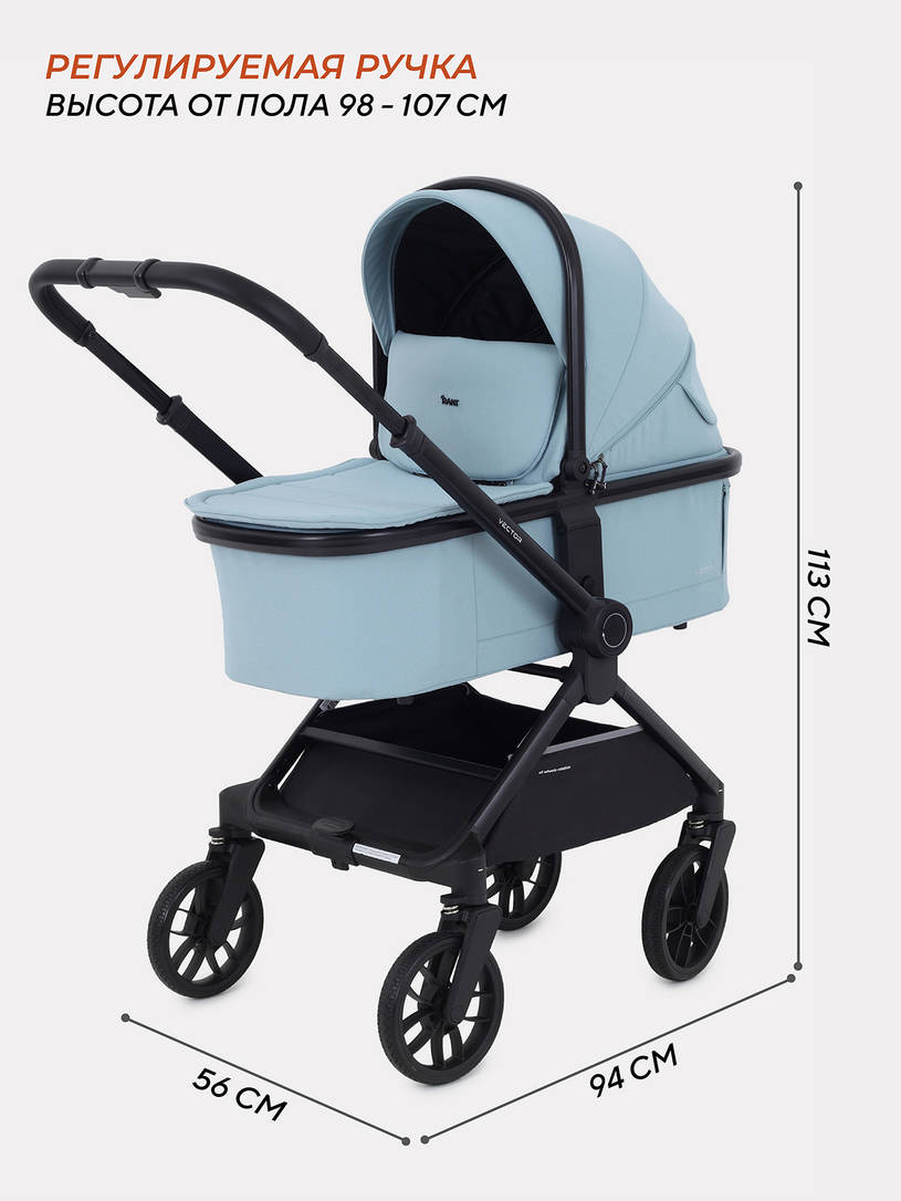 Коляска 2 в 1 Rant Vector Blue