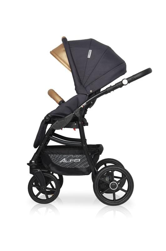 Коляска 3 в 1 Riko Basic Alfa Ecco 02 черно-песочный