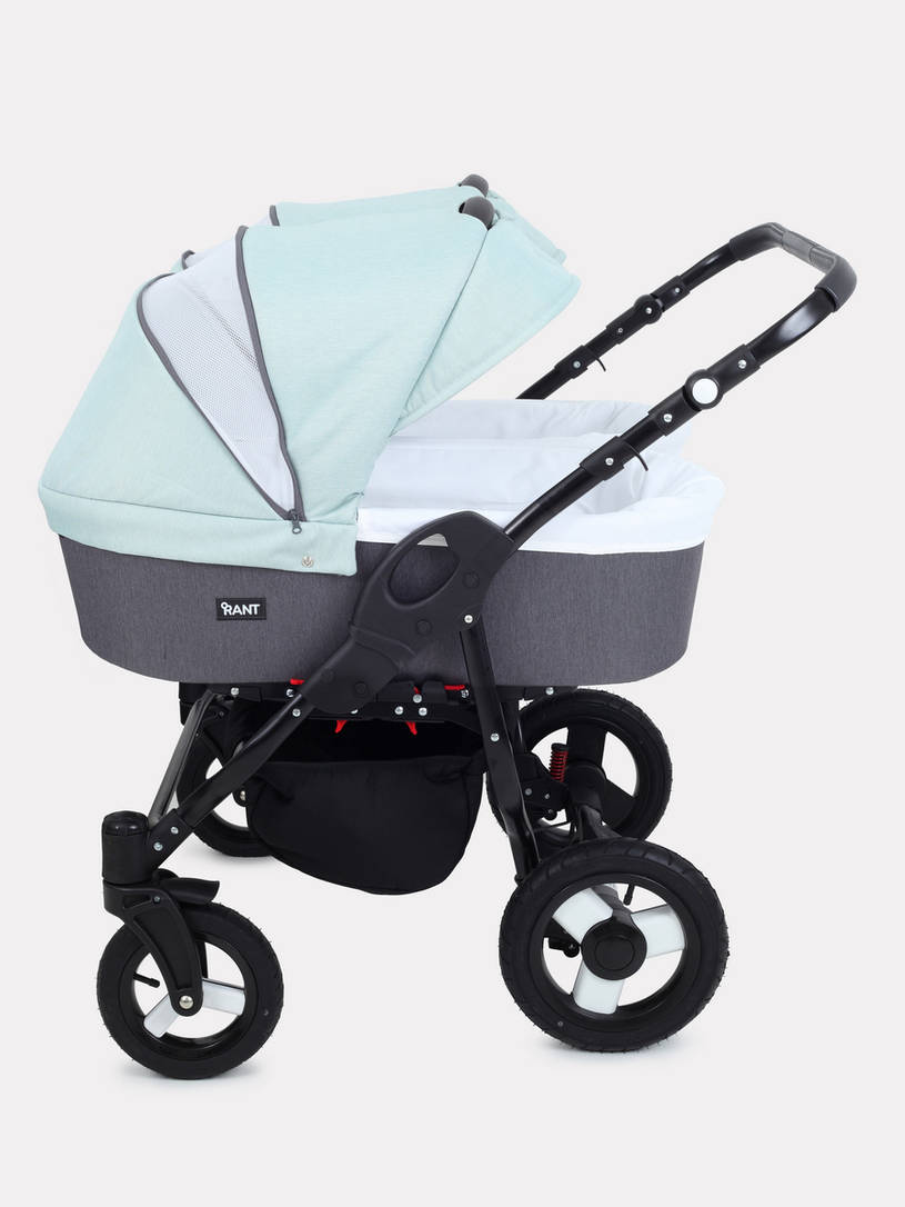 Коляска для двойни 2 в 1 Rant Dream Duo 04 серый-мятный