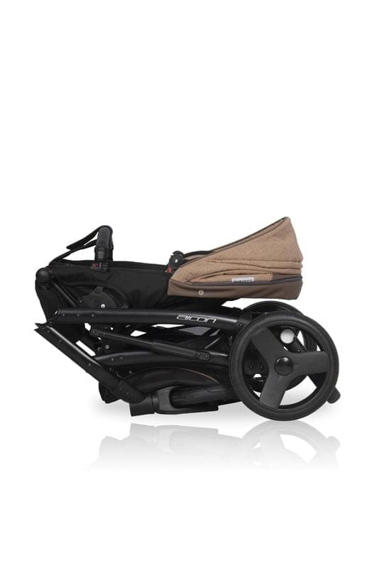 Коляска 2 в 1 Riko Basic Aicon 10 бежево-коричневый