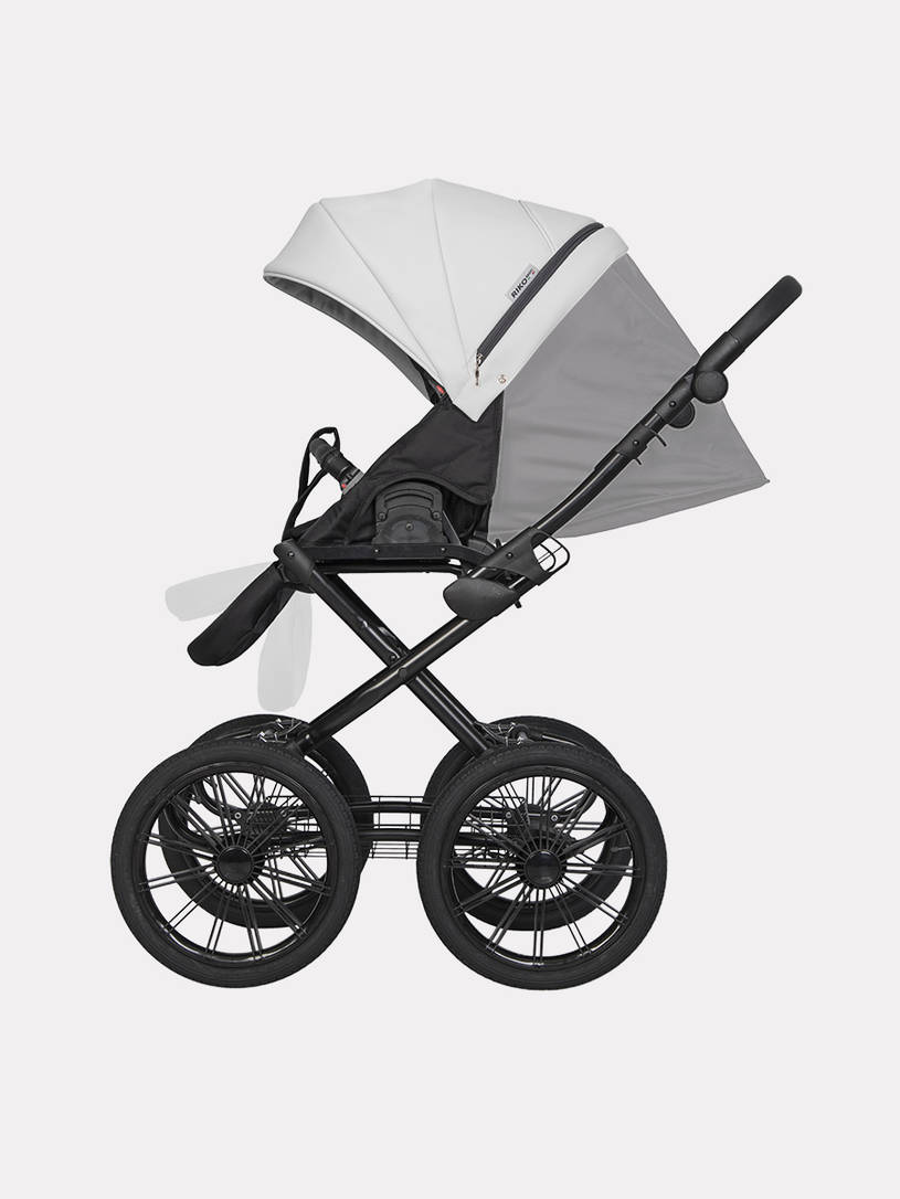 Коляска 2 в 1 Riko Basic Aicon Ecco Prestige 02 белый