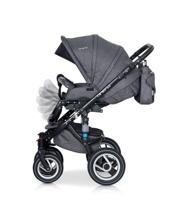 Коляска 2 в 1 Riko Bruno 01 серый