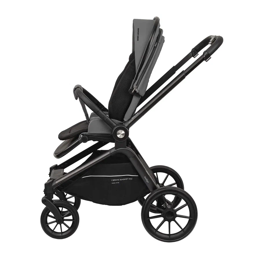 Коляска 2 в 1 Indigo SOLAR серый