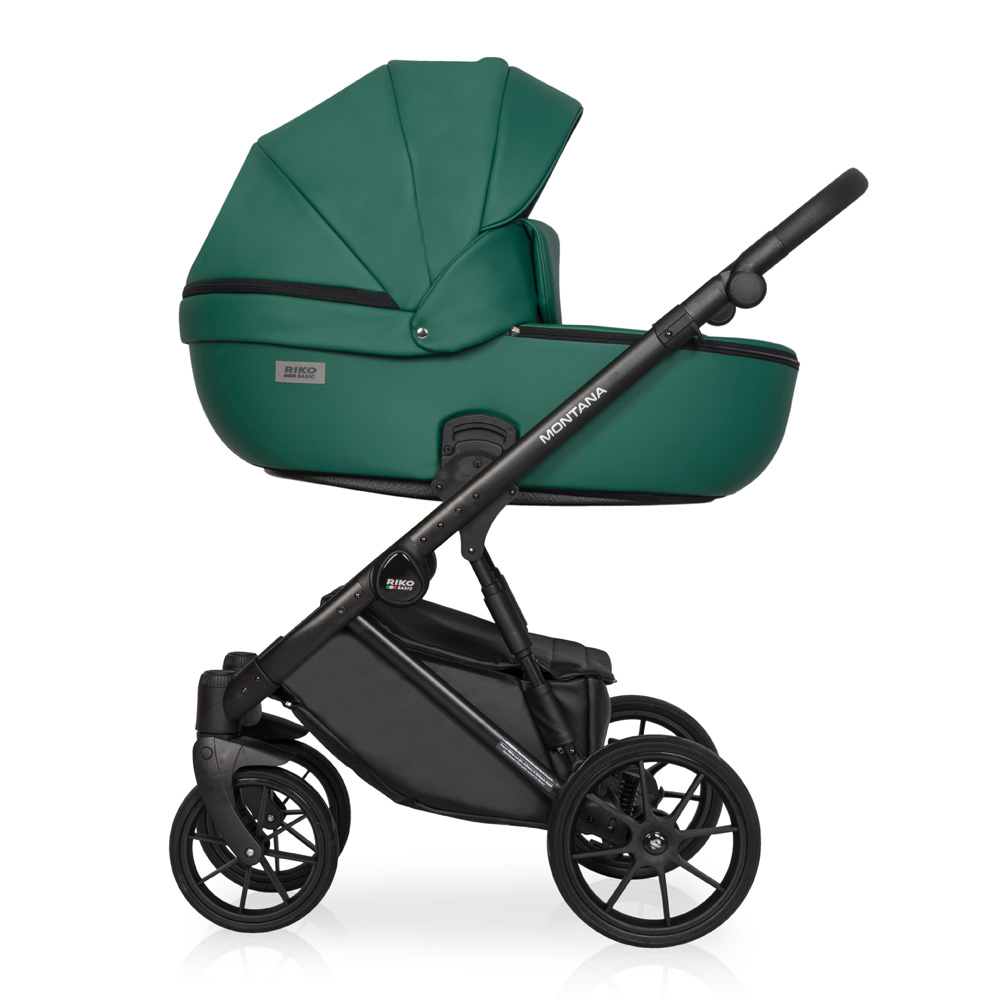 Коляска 3 в 1 Riko Basic Montana Ecco 13 Emerald зеленый