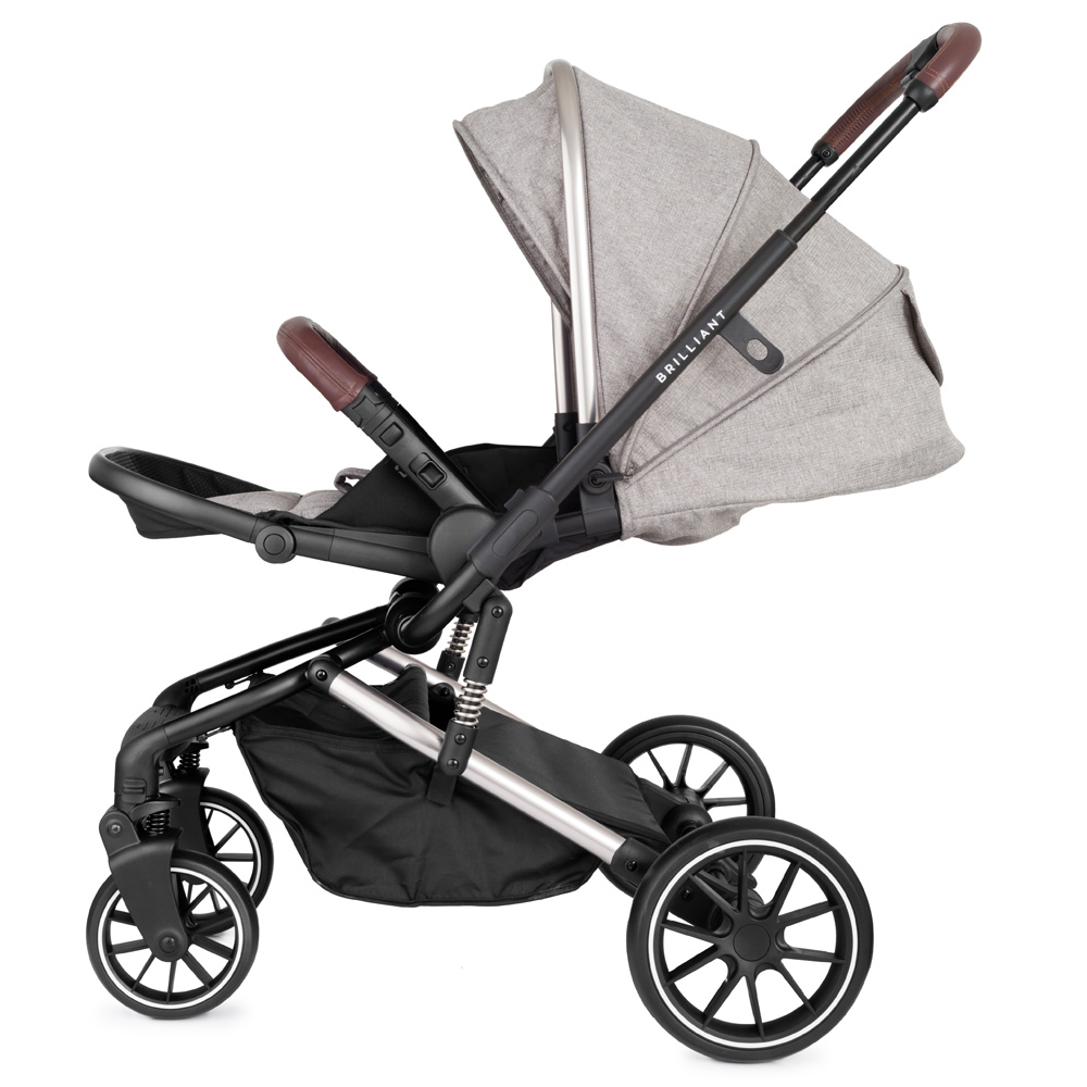 Коляска 2 в 1 Rant Brilliant Mineral Silver серый