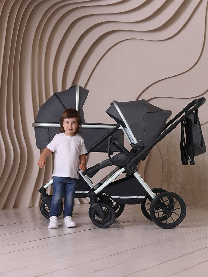 Коляска 2 в 1 Mowbaby Tilda Carbon