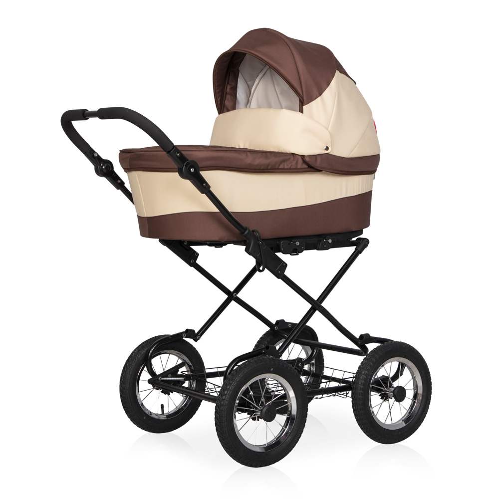 Коляска 2 в 1 Riko Basic Mario Classic 05 коричневый-бежевый
