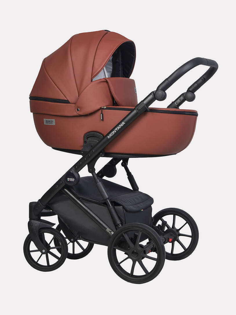 Коляска 2 в 1 Riko Basic Montana Ecco 17, Maroon